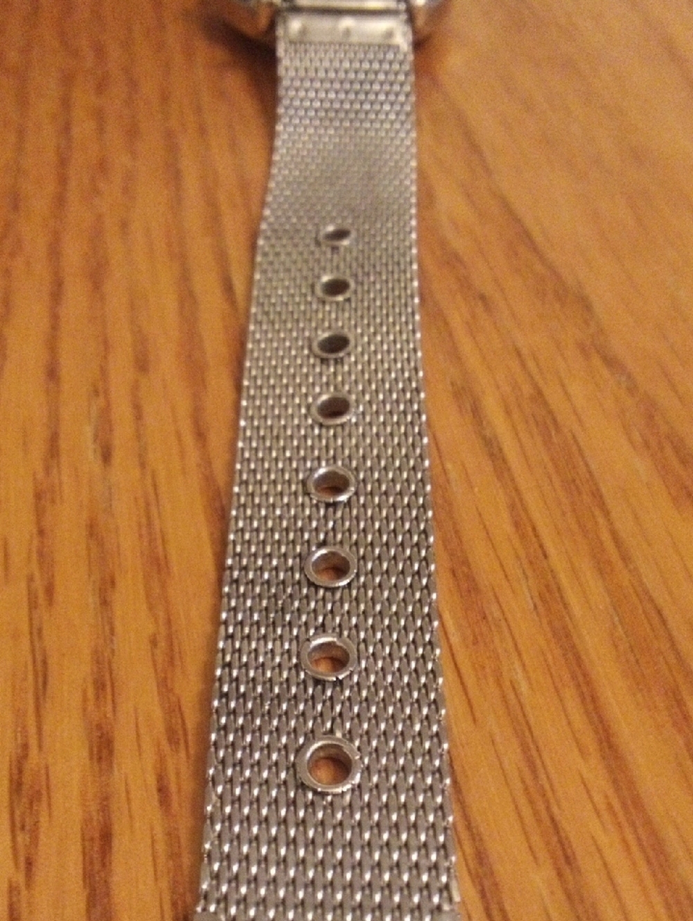 Timex Silver Case White Dial Mesh Band Watch - Picture 8 of 9